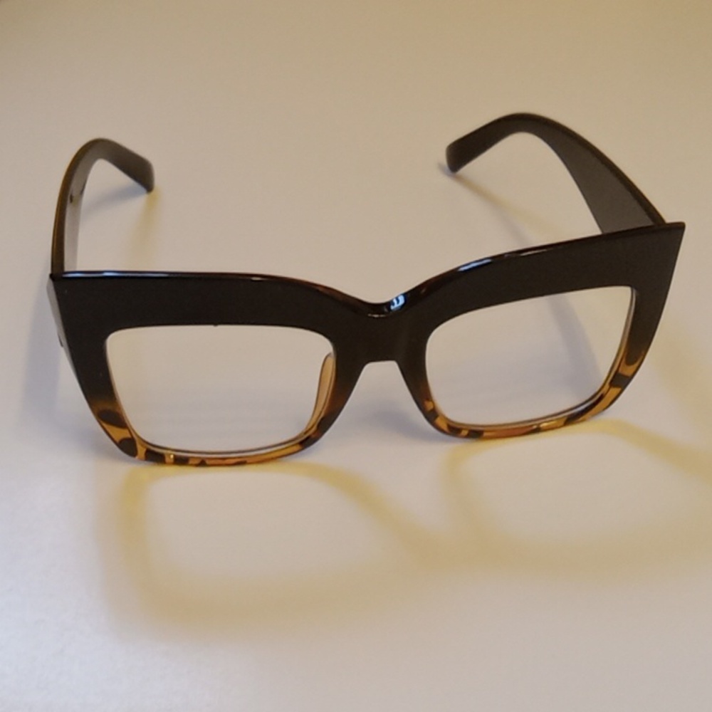 Black and Brown Square Blue light Glasses